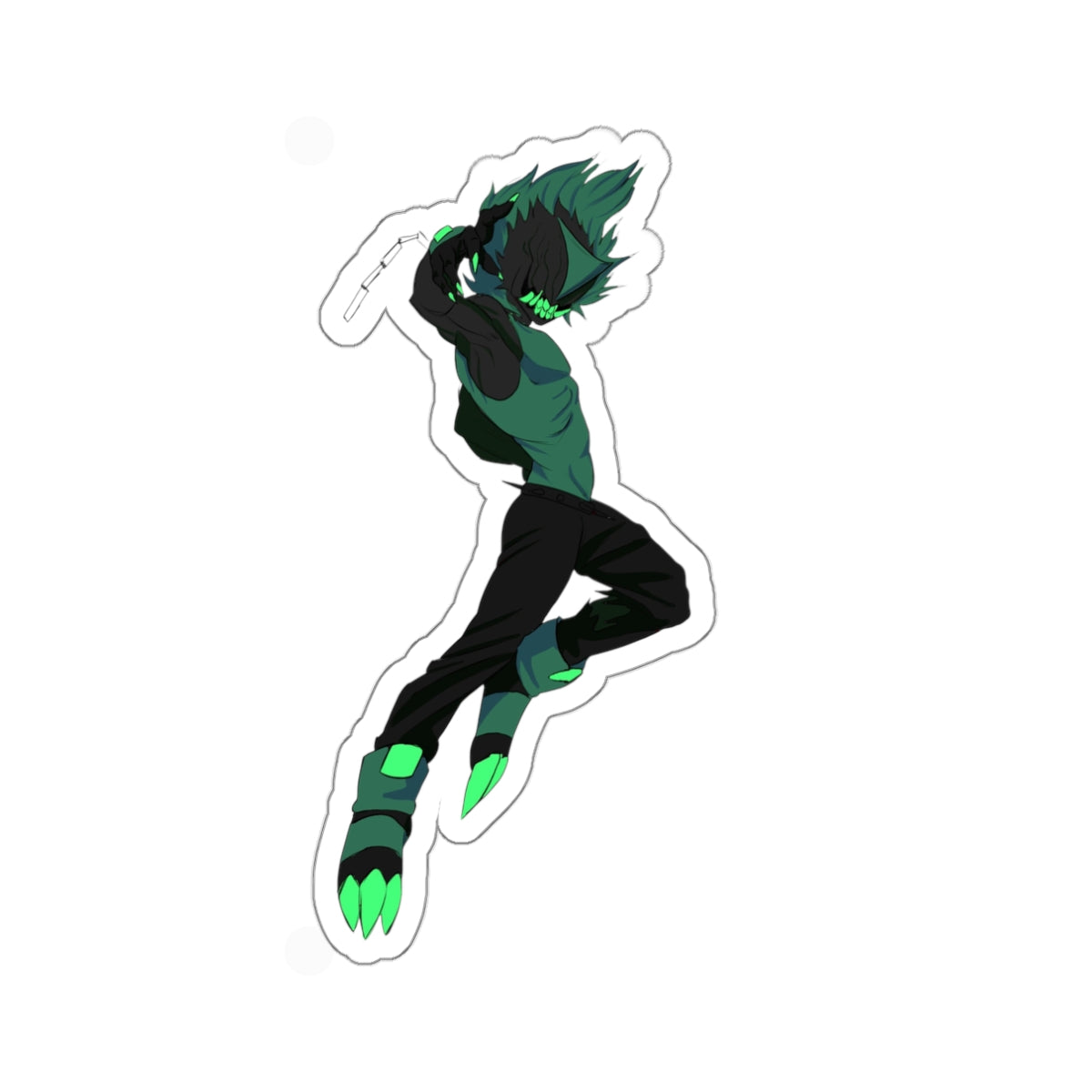 Fang The Street Punk - Die Cut Sticker